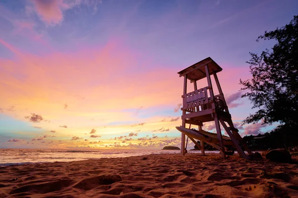 Scenic View Sunset Tropical Beach — Stock Photo, Image