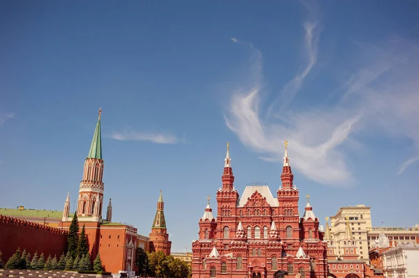 Narodowe Muzeum Historyczne Placu Czerwonym Moskwie Rosja — Zdjęcie stockowe