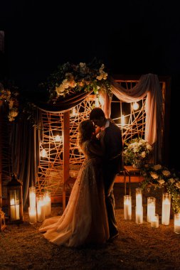 damat ve yuva mumlar arka planı hazır