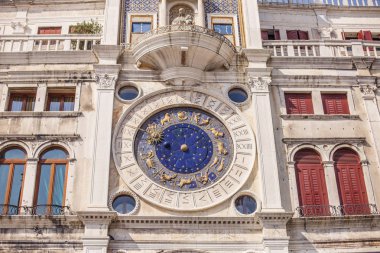 Venice, İtalya - 11 Eylül, 2016: St. Mark Saat Kulesi