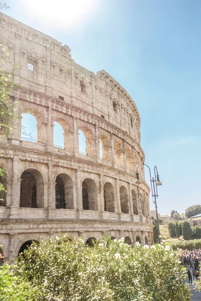Vista Coliseu Centro Roma — Fotografia de Stock