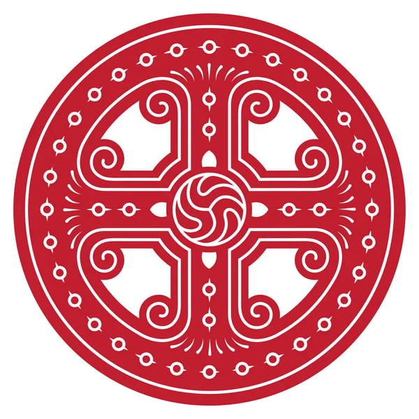 Diseño Celta redondo antiguo. Nudo celta, mandala — Archivo Imágenes Vectoriales
