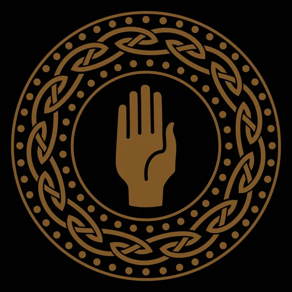 Illustration im keltischen skandinavischen Stil. Keltisches Flechtmuster, Mandala — Stockvektor