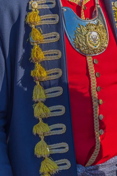 Фон Средневековой Солдатской Одежды Деталь — стоковое фото