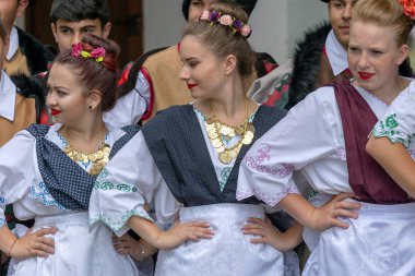 Timisoara, Romanya - 10 Haziran 2018: Halk Festivali 