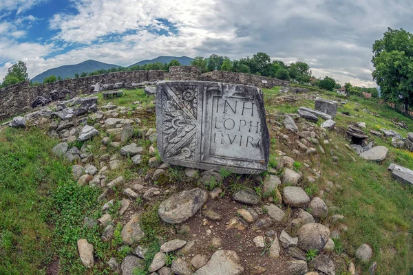 Ruinas Del Palacio Del Procurador Financiero Antigua Provincia Dacia Apulensis — Foto de Stock