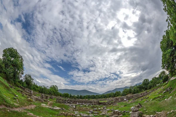 Ruinas Del Foro Romano Antigua Provincia Dacia Apulensis Sarmizegetusa Hateg — Foto de Stock