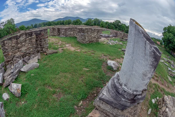 Ruinas Del Foro Romano Antigua Provincia Dacia Apulensis Sarmizegetusa Hateg — Foto de Stock