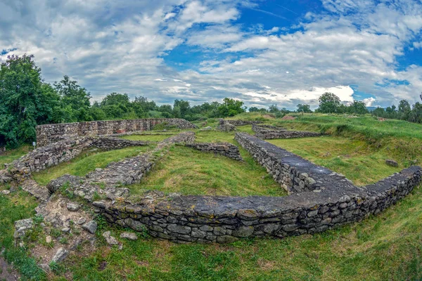 Ruinas Del Palacio Del Procurador Financiero Antigua Provincia Dacia Apulensis — Foto de Stock