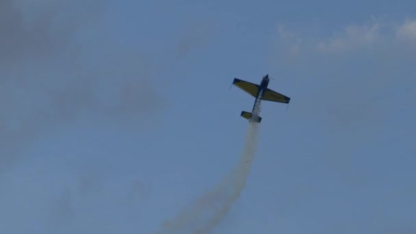 Timisoara Roemenië Juni 2018 Vintage Vliegtuigen Doen Demonstraties Één Airshow — Stockvideo