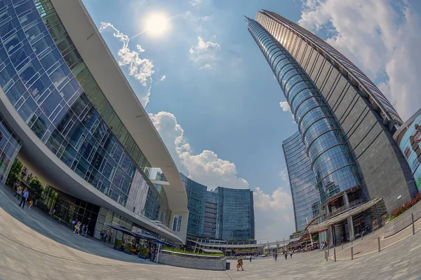 Milan Italie Juin 2018 Pavillon Unicredit Conçu Par Michele Lucchi — Photo