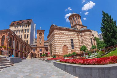 Bükreş, Romanya - 16 Temmuz 2018: dar görüşlü Müzesi, eski mahkeme 