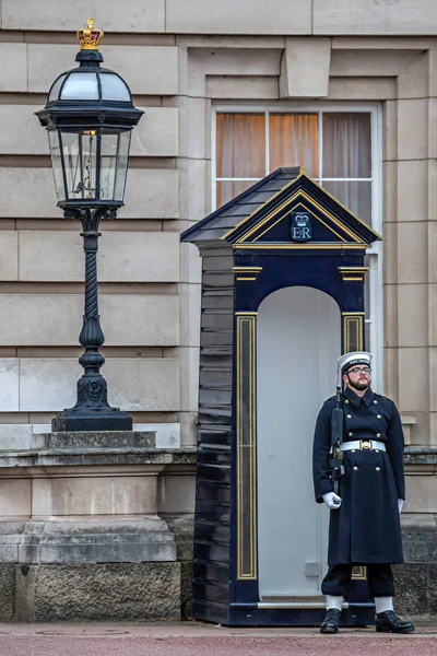 Londres Reino Unido Noviembre 2017 Soldado Guardia Palacio Buckingham Parte — Foto de Stock