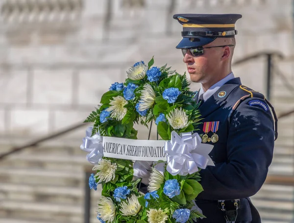 Arlington Washington Usa Settembre 2018 Cambio Della Guardia Presso Tomba — Foto Stock