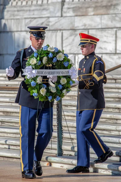 Arlington Washington Usa September 2018 Vaktavlösningen Vid Graven Den Okände — Stockfoto