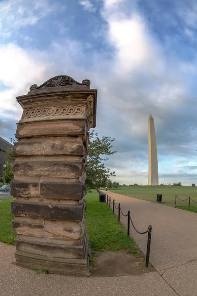 Washington Usa Washington Memorial Monument Obelisk National Mall Built Commemorate — Stock Photo, Image