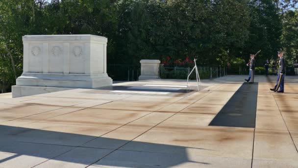 Arlington Washington Usa September 2018 Changing Guard Tomb Unknown Soldier — Stock Video