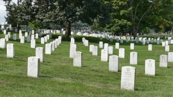 Arlington Virginia Usa Agosto 2018 Veduta Del Cimitero Nazionale Arlington — Video Stock