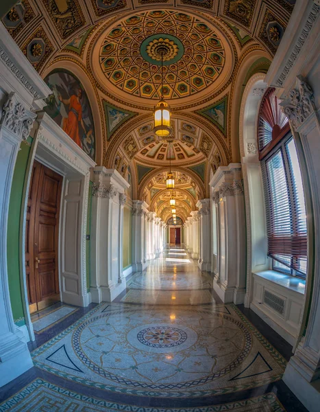 Washington Usa September 2018 Interiör Library Congress Jefferson Byggnad Med — Stockfoto