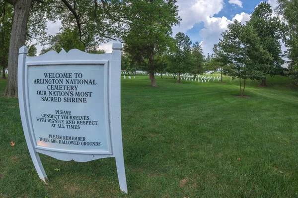 Cimitero Nazionale Arlington Nel Cui Cimitero Sono Stati Sepolti Morti — Foto Stock