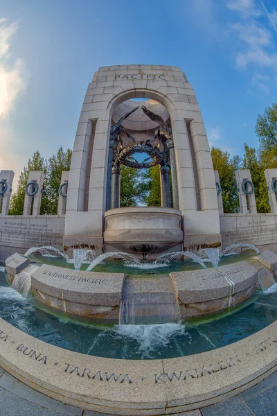 Washington Usa August 2018 Large Angle View World War Two — Stock Photo, Image