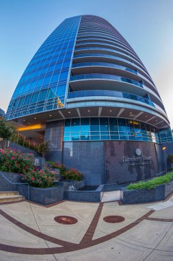 Rosslyn, Washington Dc, Amerika Birleşik Devletleri - 6 Eylül 2018: Gün ışığına Rosslyn gökdelenler manzaraya. Rosslyn iş geliştirme Washington DC'ye bağlı bir ilçedir.