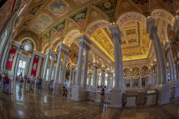 Washington Usa September 2018 Interior Library Congress Great Hall Jefferson — Stock Photo, Image