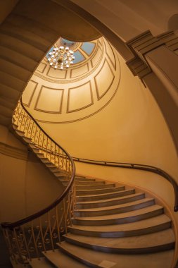 Washington Dc, Amerika Birleşik Devletleri - 4 Eylül 2018: ABD Capitol binası iç merdiven.