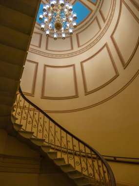 Washington Dc, Amerika Birleşik Devletleri - 4 Eylül 2018: ABD Capitol binası iç merdiven.