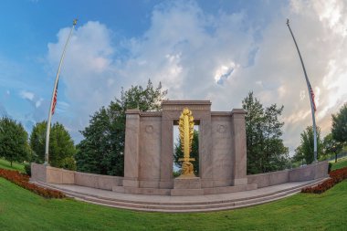 İkinci bölümü Anıtı, Washington, Dc Başkan'ın parkta bulunan geniş açılı görünüş