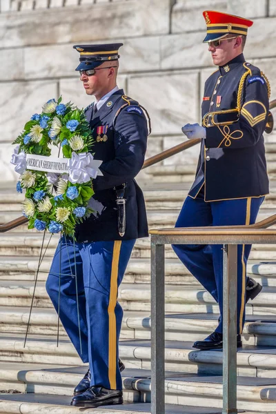 Arlington Washington Usa September 2018 Changing Guard Tomb Unknown Soldier — Stock Photo, Image