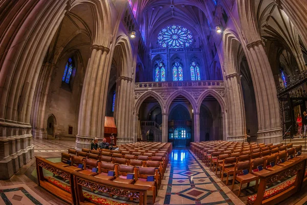 Washington Eua Setembro 2018 Interior Catedral Nacional Conhecida Como Igreja — Fotografia de Stock