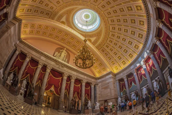 Washington Usa September 2018 Large Angle View Interior Statuary Hall — Stock Photo, Image