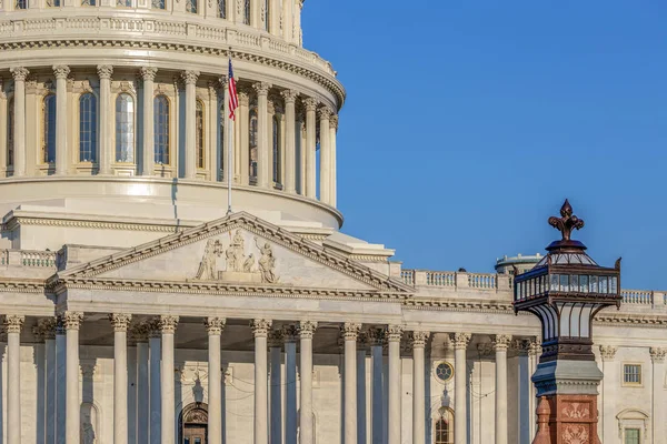 Купол Сша Капітолію Вашингтоні Місце Зустрічі Конгресу Сидіння Законодавчої Влади — стокове фото