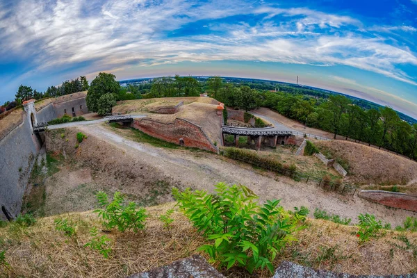 Panoramiczny Widok Twierdzę Petrovaradin Novi Sad Serbia — Zdjęcie stockowe