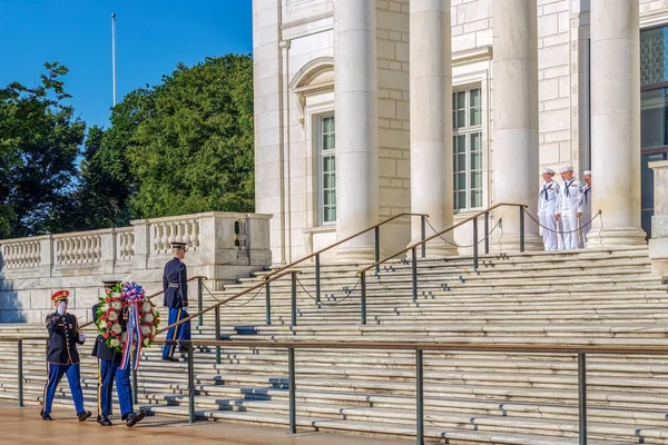 Arlington Washington Usa Settembre 2018 Cambio Della Guardia Presso Tomba — Foto Stock