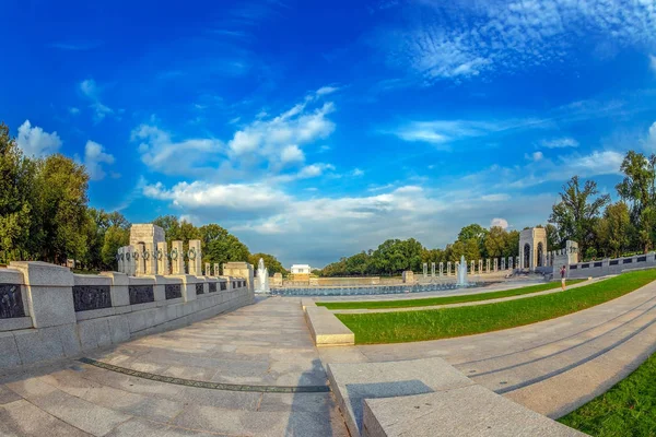 Washington Usa August 2018 Denkmal Des Zweiten Weltkriegs Nahaufnahme Von — Stockfoto