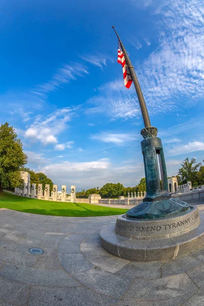 Washington Estados Unidos Agosto 2018 Memorial Segunda Guerra Mundial Detalle — Foto de Stock