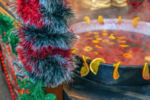 Décorations Noël Vin Bouilli Foire Noël Timisoara Roumanie — Photo