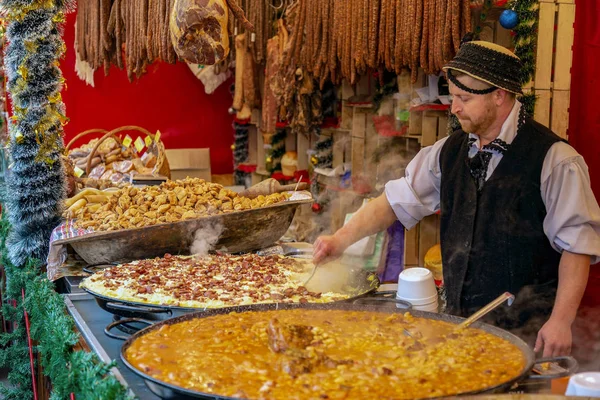 Timisoara Roménia Dezembro 2018 Aspectos Feira Natal Rua Com Produtos — Fotografia de Stock