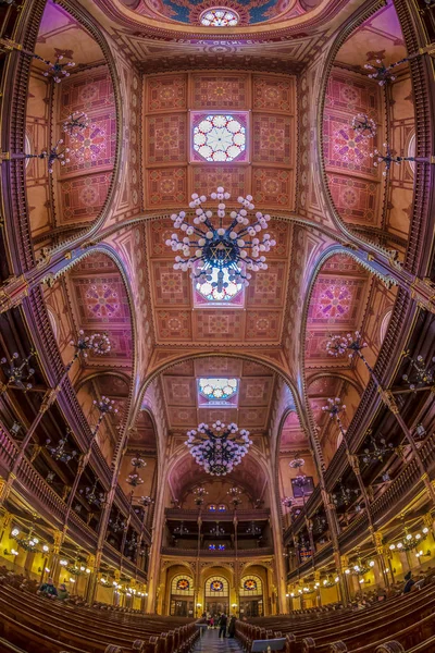 Budapest Hungría Diciembre 2018 Interior Gran Sinagoga Dohany Street Sinagoga — Foto de Stock