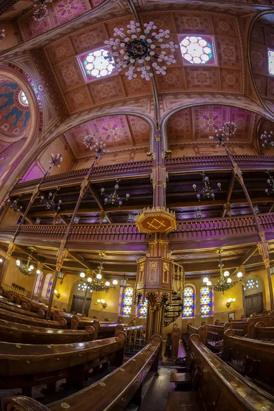 Budapest Hungría Diciembre 2018 Interior Gran Sinagoga Dohany Street Sinagoga — Foto de Stock