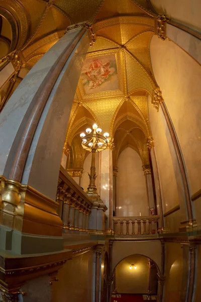 Budapest Hongrie Décembre 2018 Intérieur Parlement Budapest Siège Assemblée Nationale — Photo