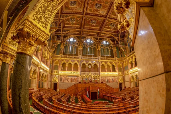 Budapest Ungheria Dicembre 2018 Interno Del Parlamento Budapest Sede Dell — Foto Stock
