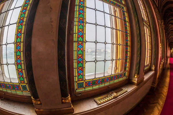 Budapest Hongrie Décembre 2018 Intérieur Parlement Budapest Siège Assemblée Nationale — Photo