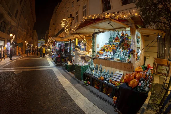 Budapest Ungheria Dicembre 2018 Mercatino Natale Festa Dell Avvento Davanti — Foto Stock