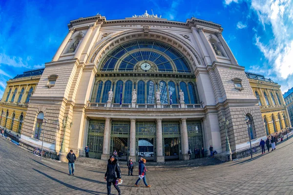 Budapest Ungern December 2018 Exterior Budapest Keleti Railway Station Budapest — Stockfoto