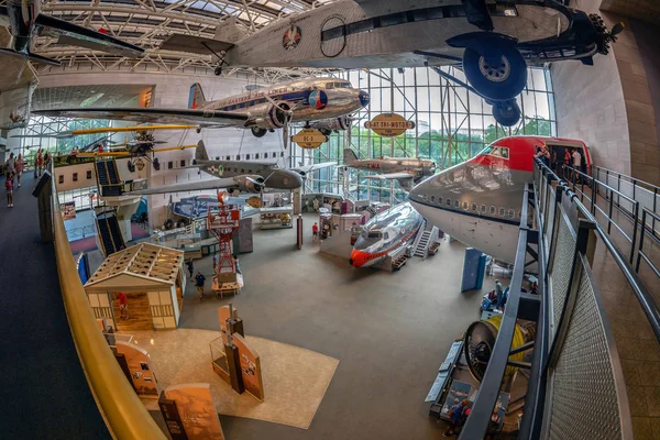 Washington Usa Września 2018 Wewnątrz National Air Space Museum Smithsonian — Zdjęcie stockowe