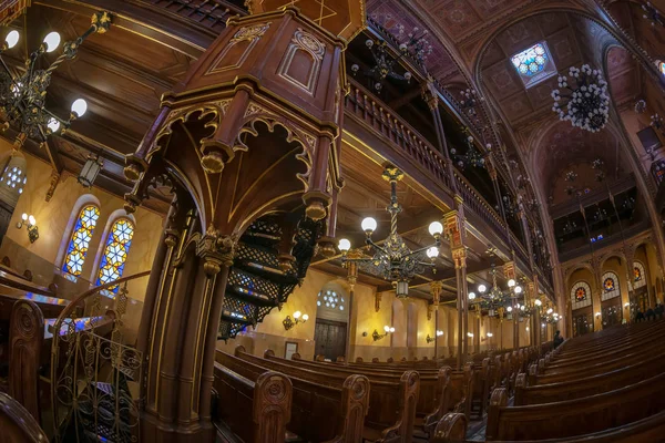 Interior de la Gran Sinagoga, Budapest, Hungría — Foto de Stock