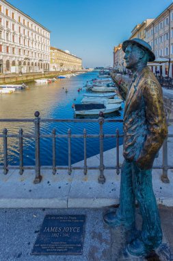 James Joyce heykeli, Trieste, Italya